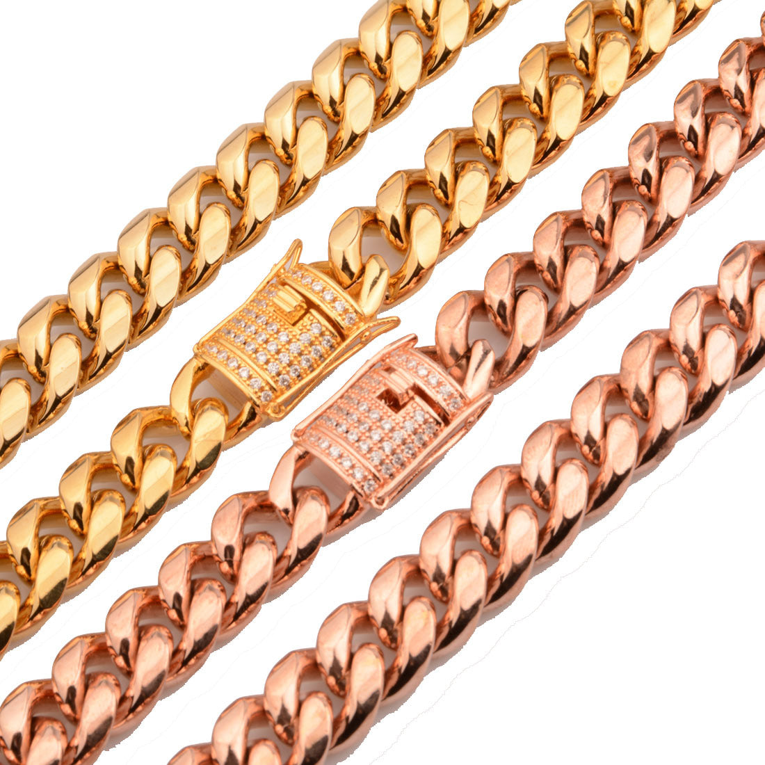 Gold Chain Men Necklace titanium steel jewelry