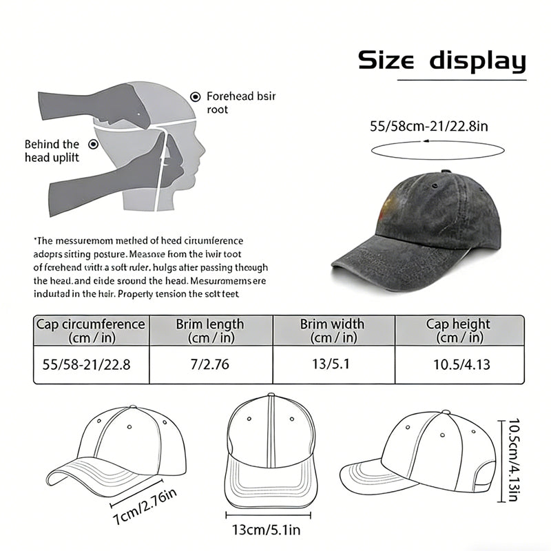 Cross Embroidered Baseball Cap casual men women hat