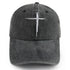 Cross Embroidered Baseball Cap adjustable back strap