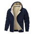 Men’s heavyweight fleece hoodie with sherpa lining 
