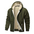 Men’s heavyweight fleece hoodie with sherpa lining 